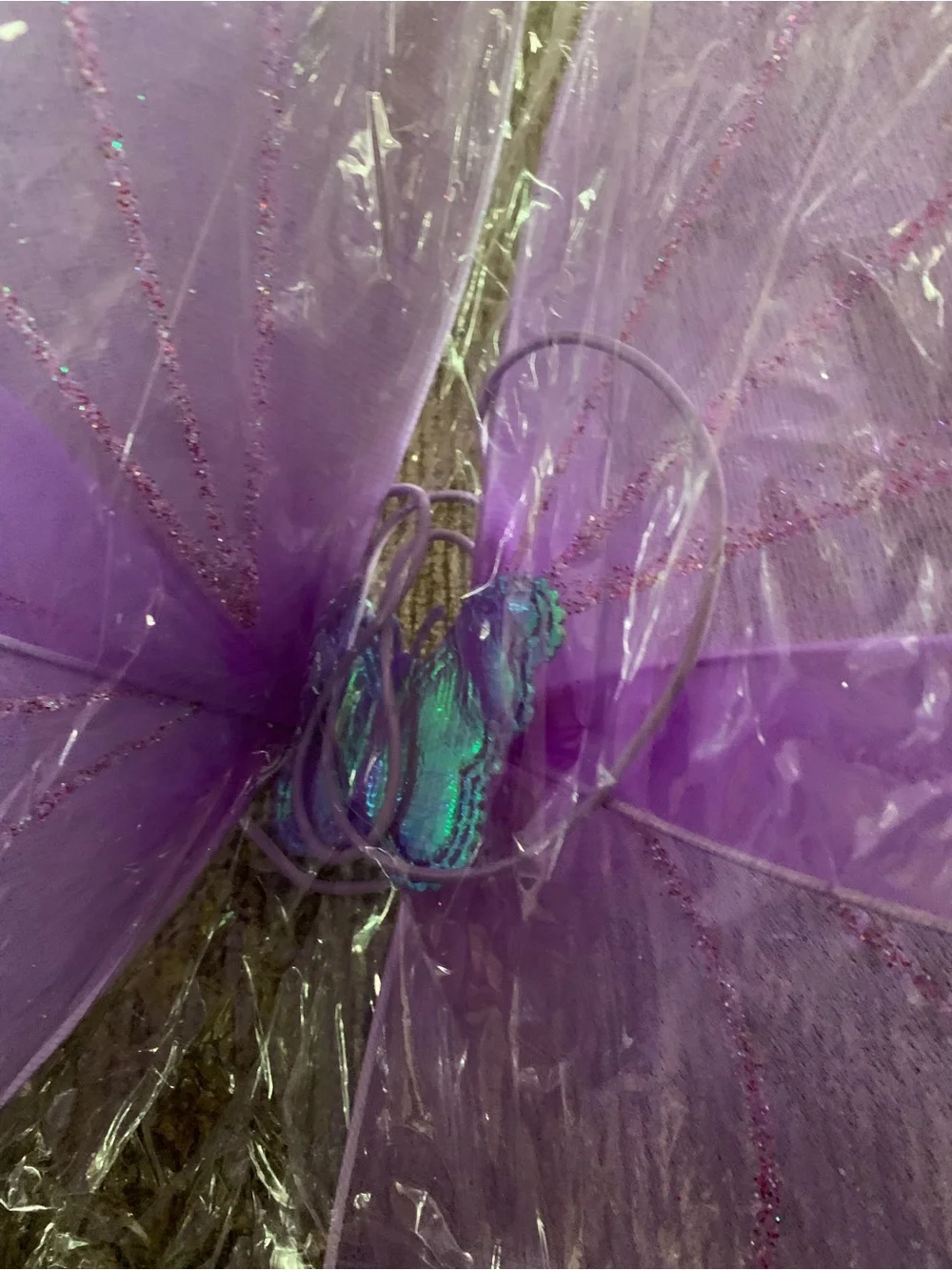 Girls Blue & Green Fairy Tutu Costume w/ wings.